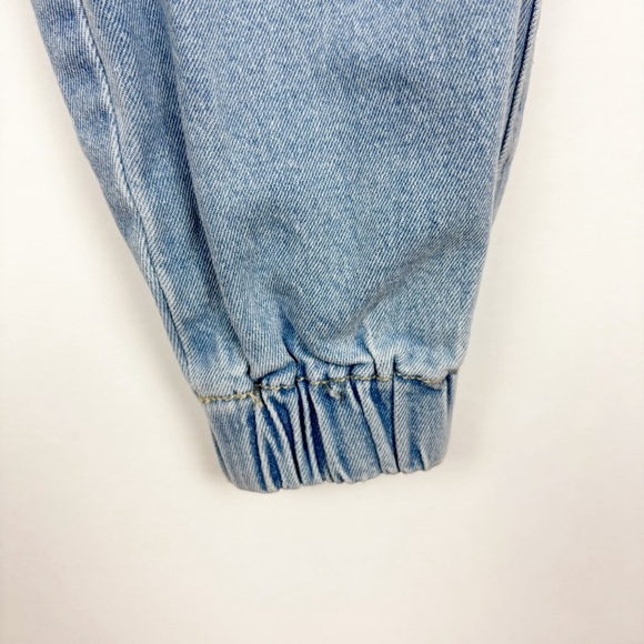 American Bazi Los Angeles Denim Joggers Baggy Distressed Denim Pockets Small - Picture 4 of 9